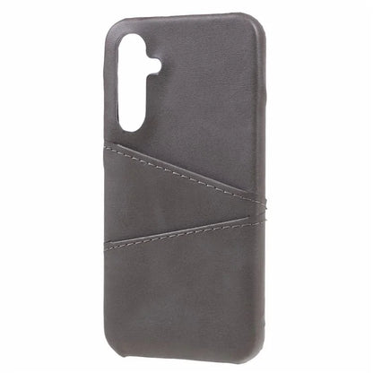 For Samsung Galaxy A15 5G Shockproof Case 2 Card Slots PU+PC Back Phone Cover