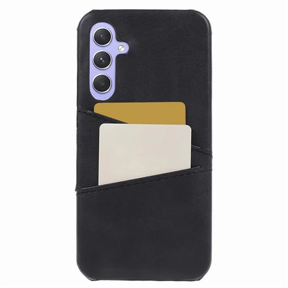 For Samsung Galaxy A15 5G Shockproof Case 2 Card Slots PU+PC Back Phone Cover