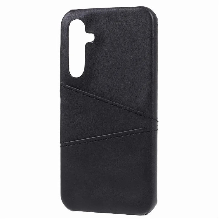 For Samsung Galaxy A15 5G Shockproof Case 2 Card Slots PU+PC Back Phone Cover