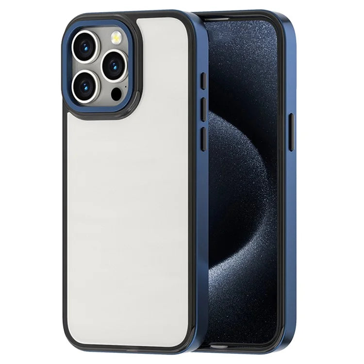 For iPhone 12 Pro Max Case TPU+PC Anti-drop Phone Cover with Electroplating Edge