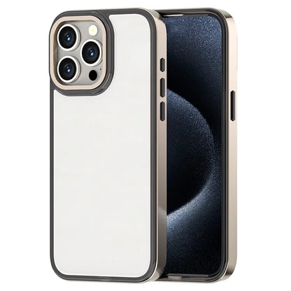 For iPhone 13 Pro Max Case Electroplating Slim TPU+PC Phone Cover