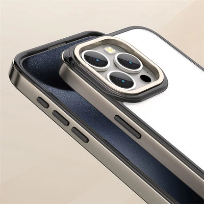 For iPhone 13 Pro Max Case Electroplating Slim TPU+PC Phone Cover