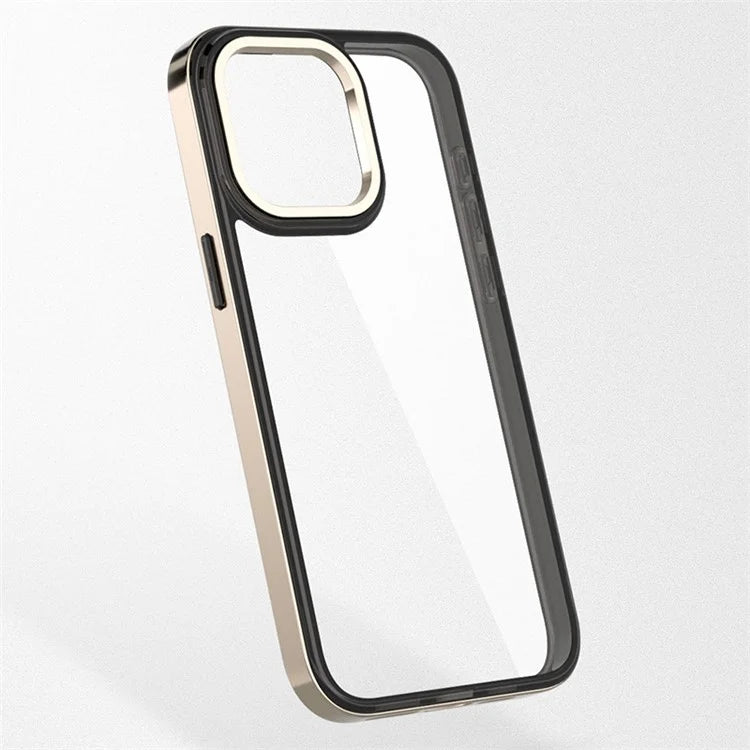 For iPhone 13 Pro Max Case Electroplating Slim TPU+PC Phone Cover