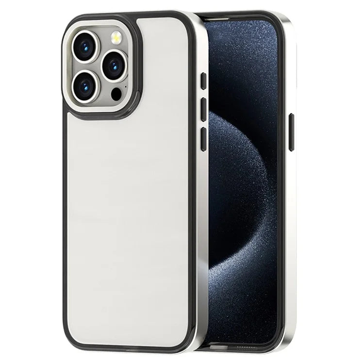 For iPhone 13 Pro Max Case Electroplating Slim TPU+PC Phone Cover