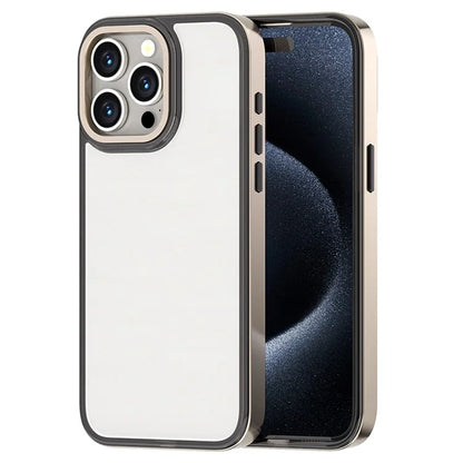 For iPhone 15 Pro Cell Phone Case TPU+PC Electroplating Cover