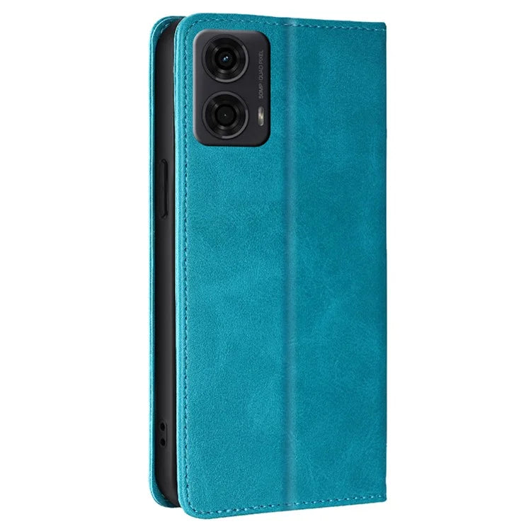For Motorola Moto E14 4G / G04 4G / G04s 4G / G24 4G Wallet Case Magnetic Closure Anti-Drop Leather Phone Cover
