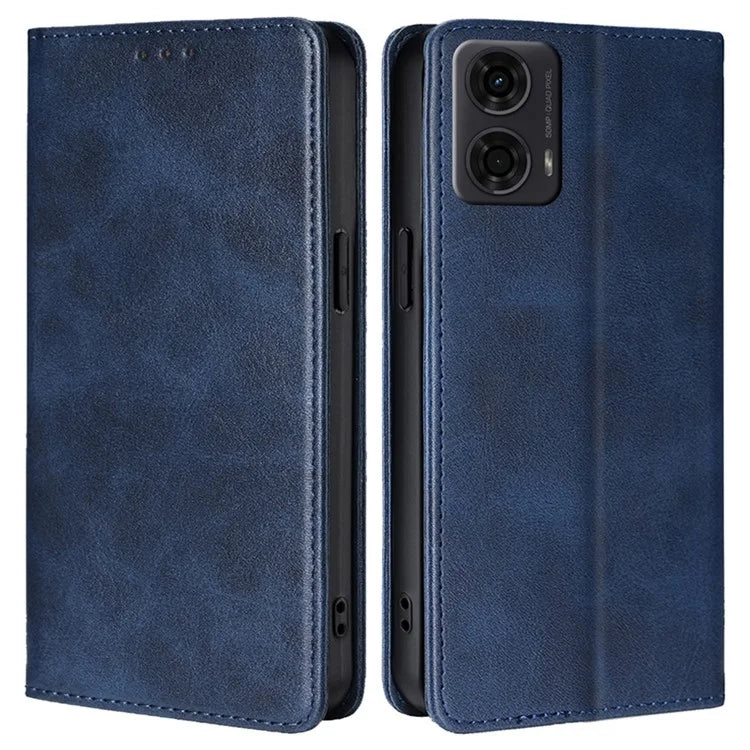 For Motorola Moto E14 4G / G04 4G / G04s 4G / G24 4G Wallet Case Magnetic Closure Anti-Drop Leather Phone Cover
