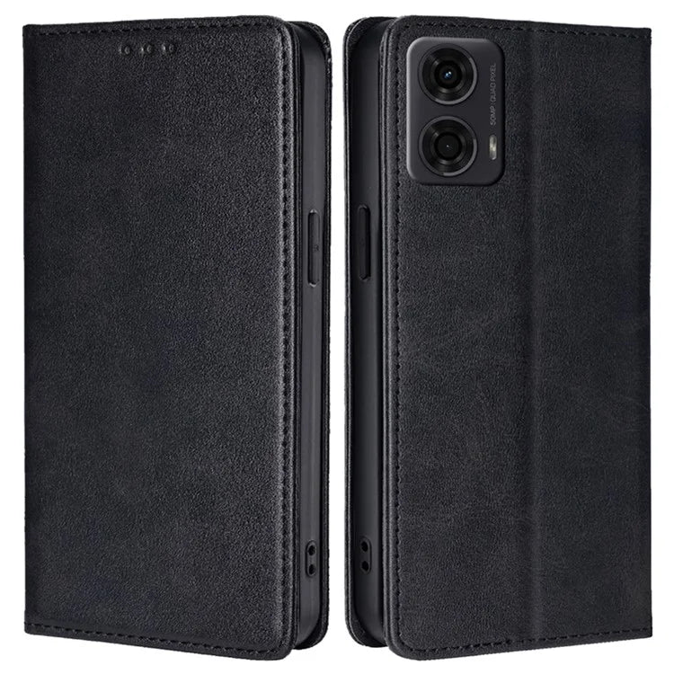 For Motorola Moto E14 4G / G04 4G / G04s 4G / G24 4G Wallet Case Magnetic Closure Anti-Drop Leather Phone Cover