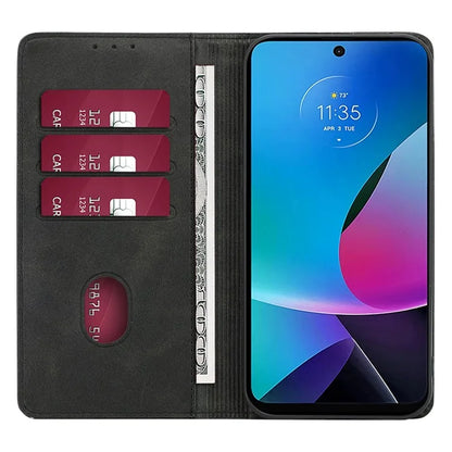 For Motorola Moto E14 4G / G04 4G / G04s 4G / G24 4G Wallet Case Magnetic Closure Anti-Drop Leather Phone Cover