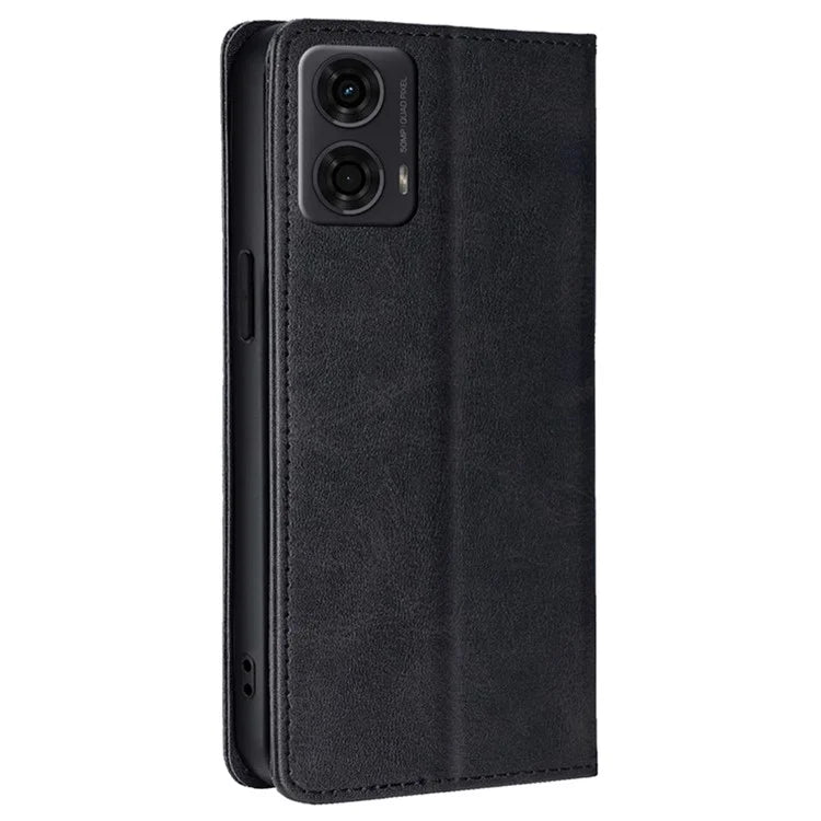 For Motorola Moto E14 4G / G04 4G / G04s 4G / G24 4G Wallet Case Magnetic Closure Anti-Drop Leather Phone Cover
