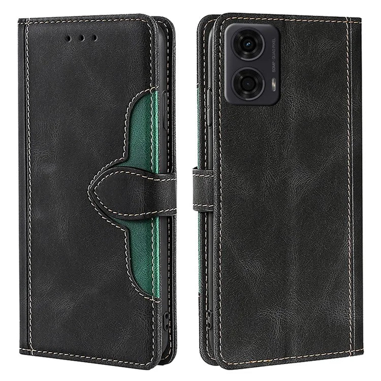 For Motorola Moto E14 4G / G04 4G / G04s 4G / G24 4G Wallet Case Skin-Touch Leather Stand Phone Cover
