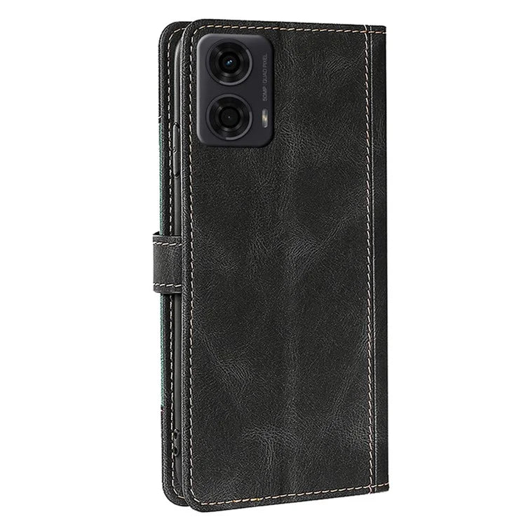 For Motorola Moto E14 4G / G04 4G / G04s 4G / G24 4G Wallet Case Skin-Touch Leather Stand Phone Cover