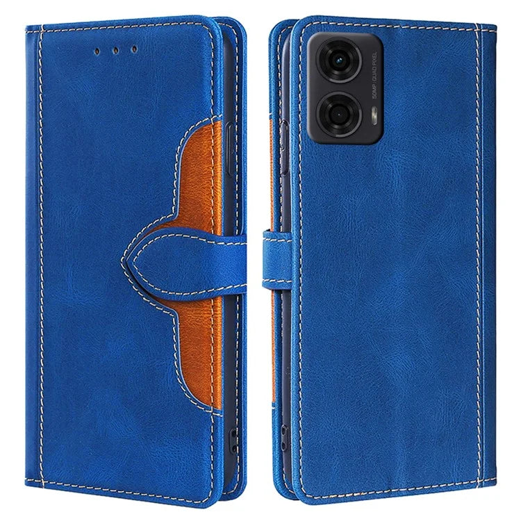 For Motorola Moto E14 4G / G04 4G / G04s 4G / G24 4G Wallet Case Skin-Touch Leather Stand Phone Cover