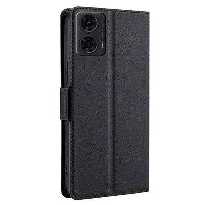 For Motorola Moto E14 4G / G04 4G / G04s 4G / G24 4G Case Leather Phone Cover with Card Slots Stand