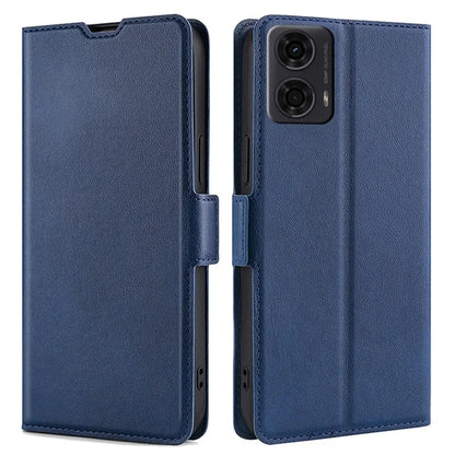 For Motorola Moto E14 4G / G04 4G / G04s 4G / G24 4G Case Leather Phone Cover with Card Slots Stand