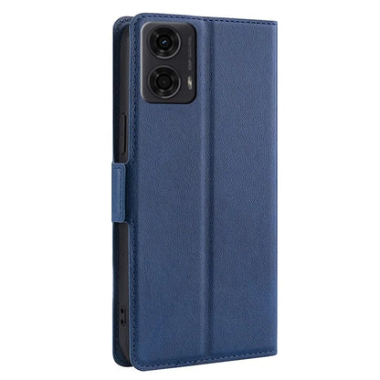 For Motorola Moto E14 4G / G04 4G / G04s 4G / G24 4G Case Leather Phone Cover with Card Slots Stand