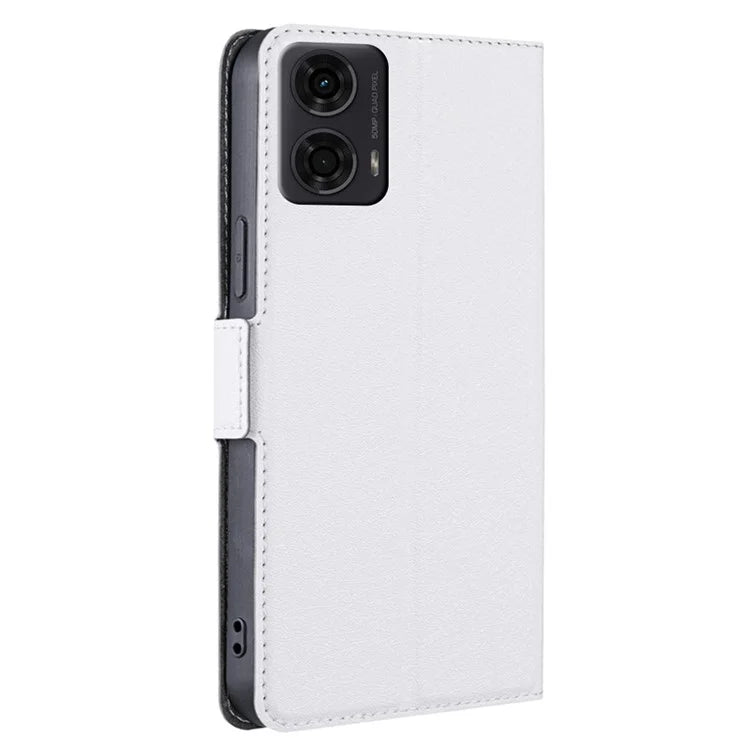 For Motorola Moto E14 4G / G04 4G / G04s 4G / G24 4G Case Leather Phone Cover with Card Slots Stand