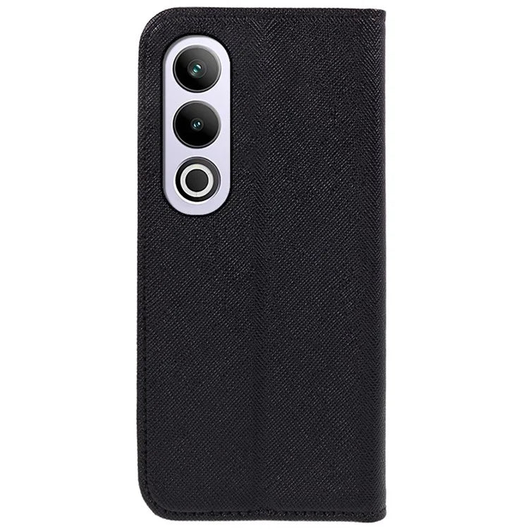 For OnePlus Ace 3V 5G Case Magnetic Closure Cross Texture Leather Phone Cover
