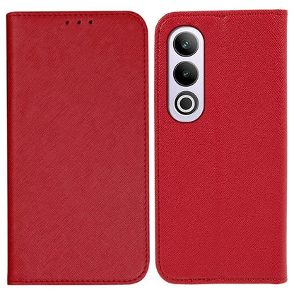 For OnePlus Ace 3V 5G Case Magnetic Closure Cross Texture Leather Phone Cover