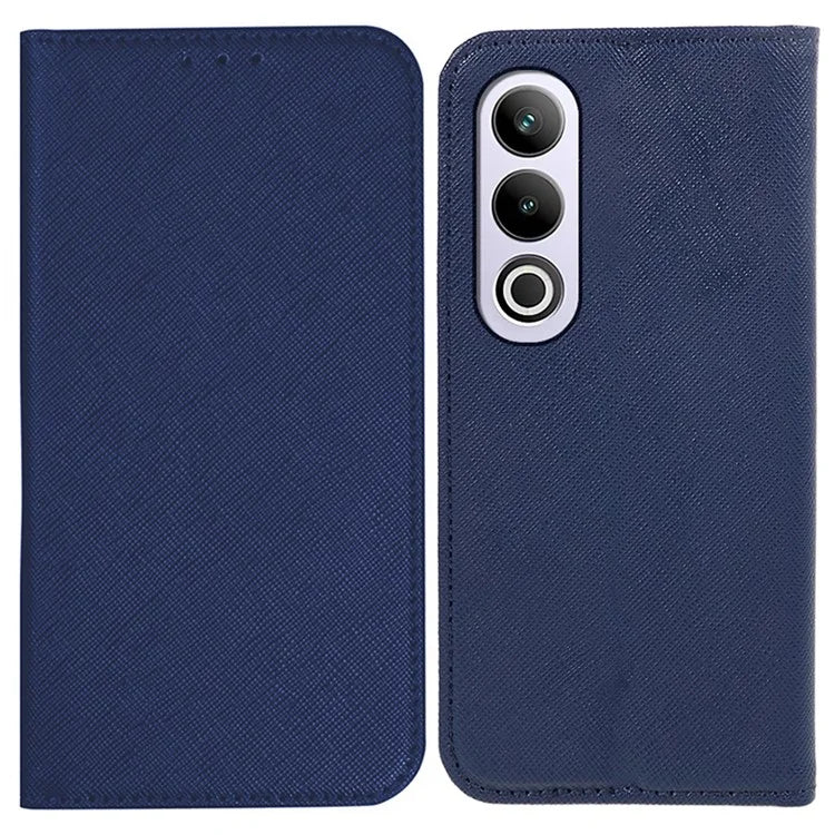 For OnePlus Ace 3V 5G Case Magnetic Closure Cross Texture Leather Phone Cover