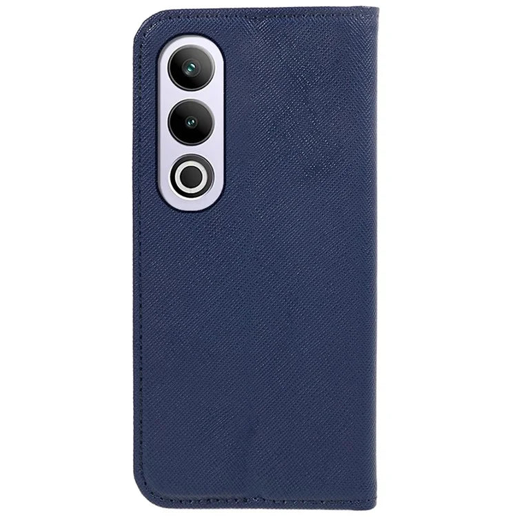For OnePlus Ace 3V 5G Case Magnetic Closure Cross Texture Leather Phone Cover