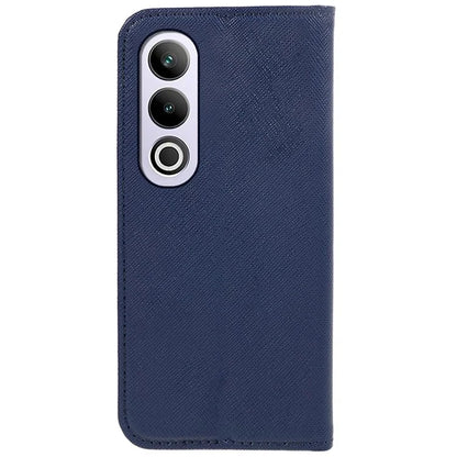 For OnePlus Ace 3V 5G Case Magnetic Closure Cross Texture Leather Phone Cover