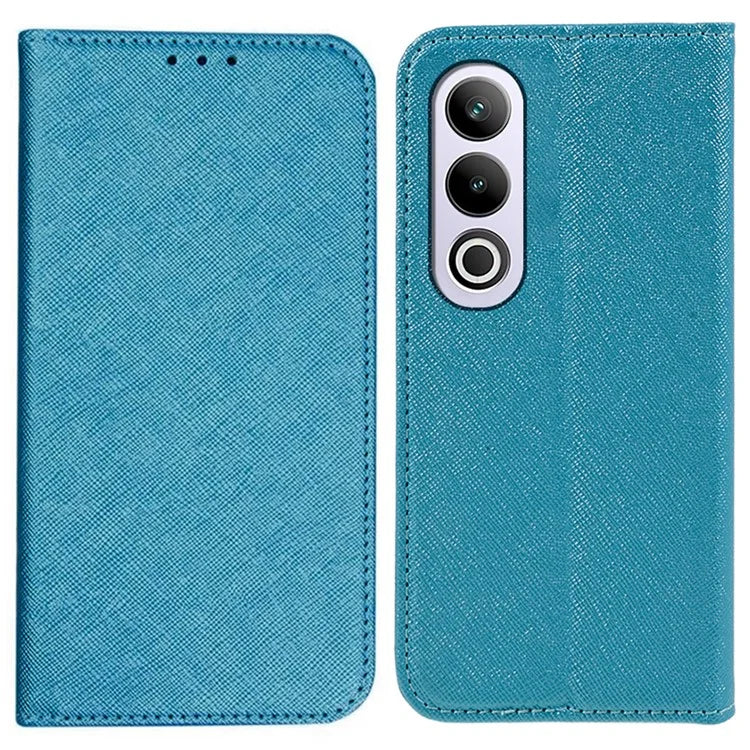 For OnePlus Ace 3V 5G Case Magnetic Closure Cross Texture Leather Phone Cover