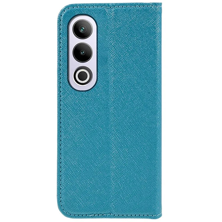 For OnePlus Ace 3V 5G Case Magnetic Closure Cross Texture Leather Phone Cover