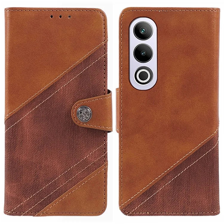 For OnePlus Ace 3V 5G Case Splicing Design PU Leather Wallet Anti-Drop Phone Cover
