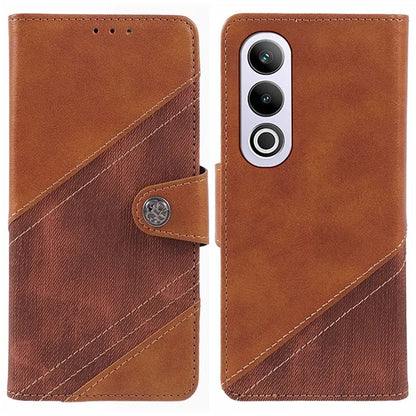 For OnePlus Ace 3V 5G Case Splicing Design PU Leather Wallet Anti-Drop Phone Cover