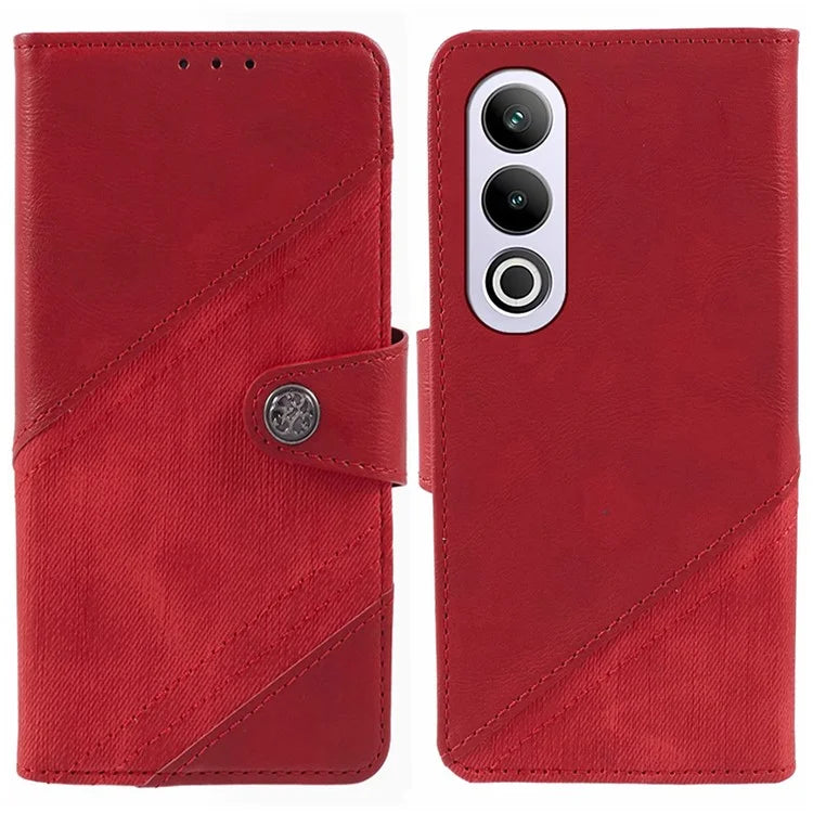 For OnePlus Ace 3V 5G Case Splicing Design PU Leather Wallet Anti-Drop Phone Cover