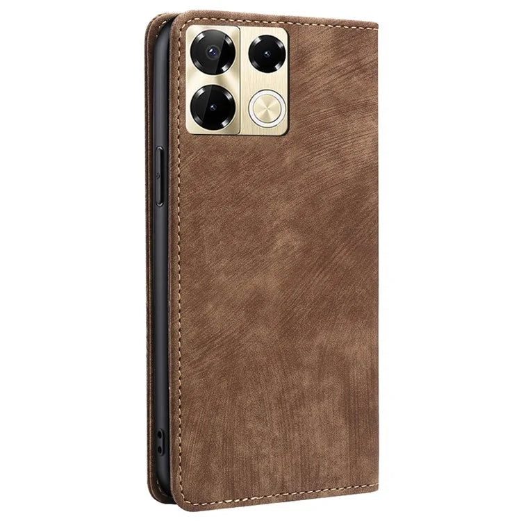 For Infinix Note 40 Pro 5G Case RFID Blocking Leather Phone Wallet Cover