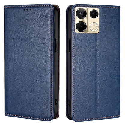 For Infinix Note 40 Pro 5G Case Solid Color PU Leather Flip Wallet Stand Cover