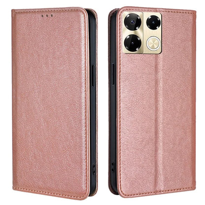 For Infinix Note 40 Pro 5G Case Solid Color PU Leather Flip Wallet Stand Cover