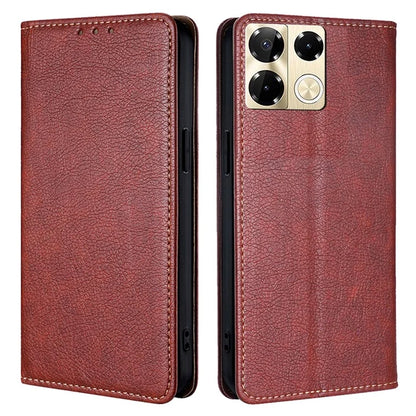 For Infinix Note 40 Pro 5G Case Solid Color PU Leather Flip Wallet Stand Cover