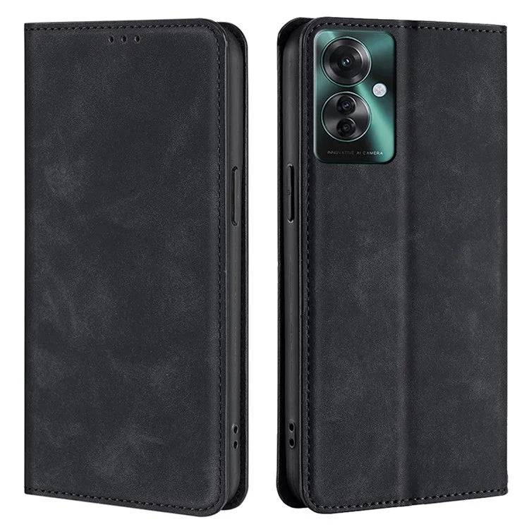 For Oppo Reno11 F 5G / F25 Pro 5G Phone Case Card Slots Leather Cover Skin-Touch Texture