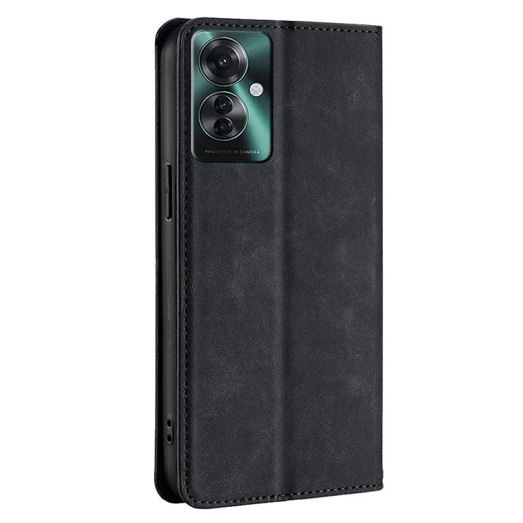 For Oppo Reno11 F 5G / F25 Pro 5G Phone Case Card Slots Leather Cover Skin-Touch Texture