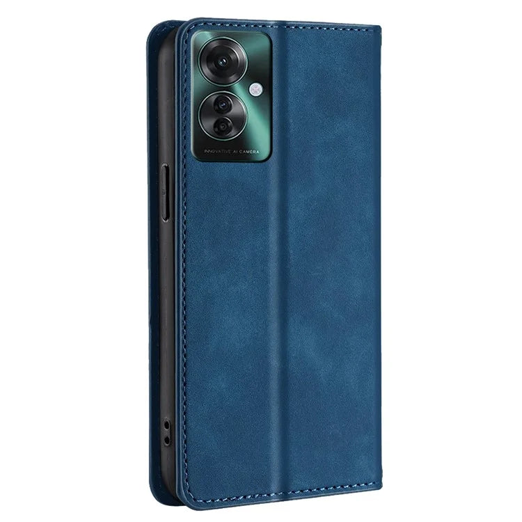 For Oppo Reno11 F 5G / F25 Pro 5G Phone Case Card Slots Leather Cover Skin-Touch Texture