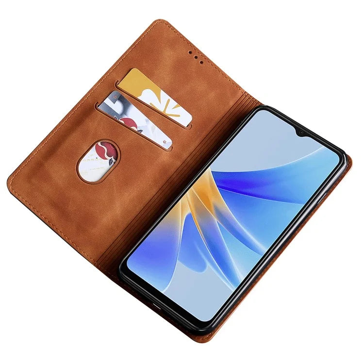 For Oppo Reno11 F 5G / F25 Pro 5G Phone Case Card Slots Leather Cover Skin-Touch Texture