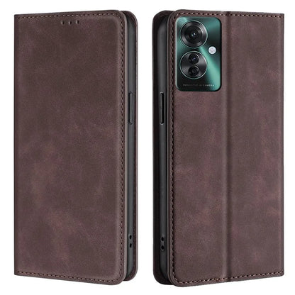 For Oppo Reno11 F 5G / F25 Pro 5G Phone Case Card Slots Leather Cover Skin-Touch Texture