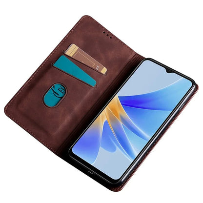 For Oppo Reno11 F 5G / F25 Pro 5G Phone Case Card Slots Leather Cover Skin-Touch Texture