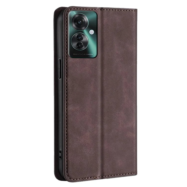 For Oppo Reno11 F 5G / F25 Pro 5G Phone Case Card Slots Leather Cover Skin-Touch Texture