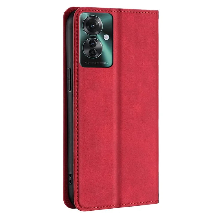 For Oppo Reno11 F 5G / F25 Pro 5G Phone Case Card Slots Leather Cover Skin-Touch Texture