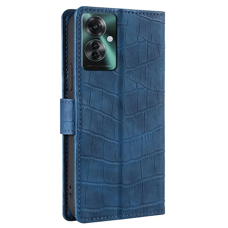 For Oppo Reno11 F 5G / F25 Pro 5G Phone Case Crocodile Texture PU Leather Cover Mobile Accessories Wholesale