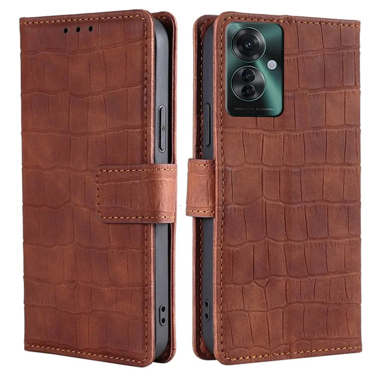 For Oppo Reno11 F 5G / F25 Pro 5G Phone Case Crocodile Texture PU Leather Cover Mobile Accessories Wholesale