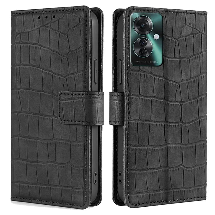 For Oppo Reno11 F 5G / F25 Pro 5G Phone Case Crocodile Texture PU Leather Cover Mobile Accessories Wholesale