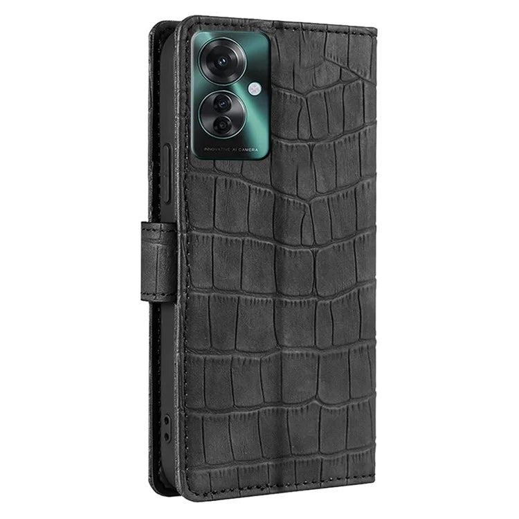 For Oppo Reno11 F 5G / F25 Pro 5G Phone Case Crocodile Texture PU Leather Cover Mobile Accessories Wholesale
