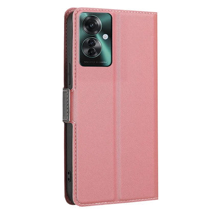 For Oppo Reno11 F 5G / F25 Pro 5G Case Twill Texture Leather Card Holders Smart Phone Coverlack