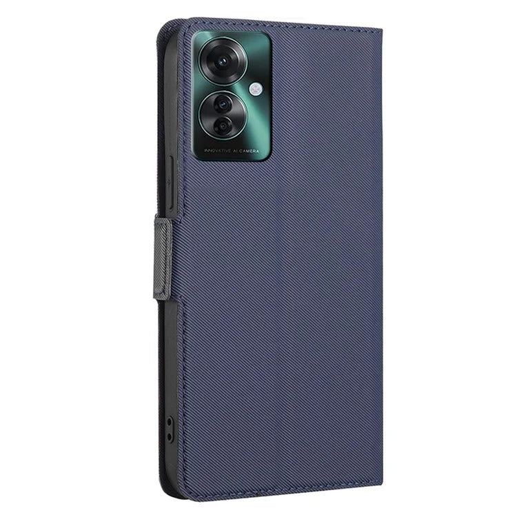 For Oppo Reno11 F 5G / F25 Pro 5G Case Twill Texture Leather Card Holders Smart Phone Coverlack