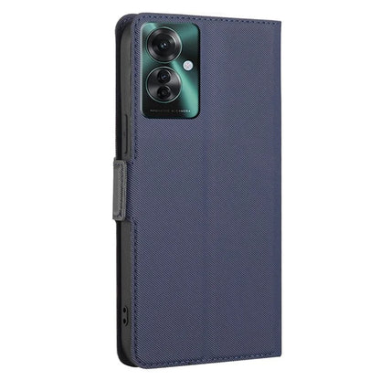 For Oppo Reno11 F 5G / F25 Pro 5G Case Twill Texture Leather Card Holders Smart Phone Coverlack
